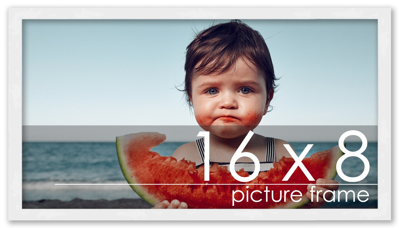 Panoramic Classic Modern White Frame - UV Acrylic, Foam Board Backing, Hanging Hardware